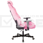 Кресло игровое Knight N1 Fabric розовый Velvet 36 с подголов. крестовина металл, фото5