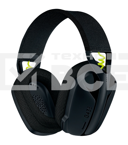 Наушники с микрофоном Logitech G435 черный/желтый накладные Radio оголовье (981-001050)