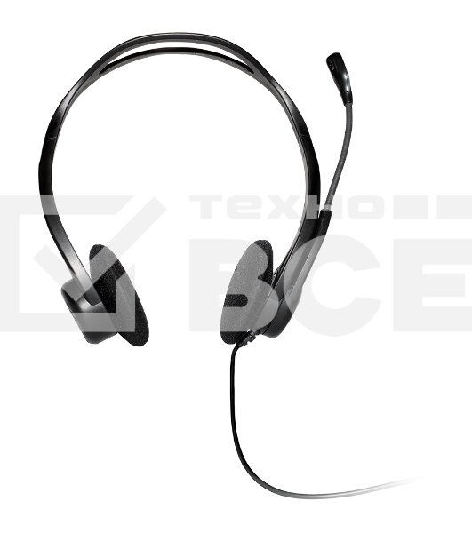 Наушники с микрофоном Logitech 960 черный 2.4м накладные оголовье (981-000100)