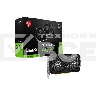 Видеокарта MSI RTX4060Ti VENTUS 2X BLACK OC PCI-E 4.0 8 ГБ GDDR6, 128 бит, DisplayPort x3, HDMI