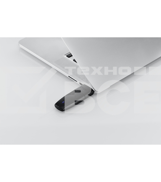 Двухдиапазонный Wi-Fi USB-адаптер Zyxel NWD7605, AX1800, 802.11a/b/g/n/ac/ax (600+1200 Мбит/с), USB3.0