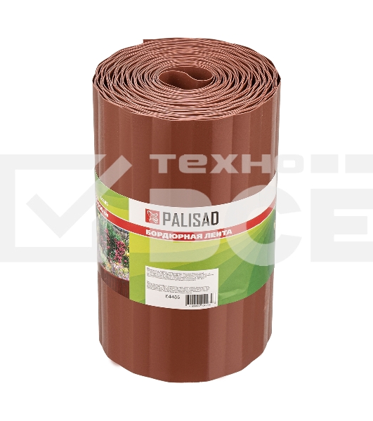 Бордюрная лента PALISAD, 20х900 см, полипропиленовая, коричневая, Россия Palisad