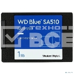 Накопитель SSD WD Blue SA510 WDS100T3B0A, 1Tb, SATA III, 2.5