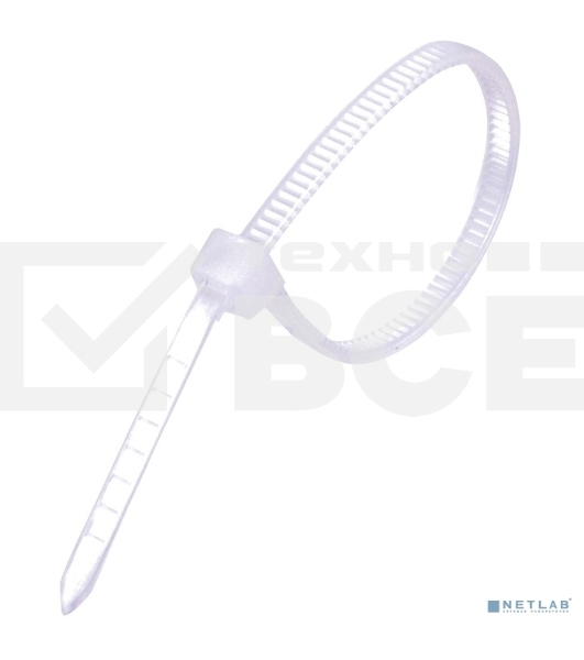 Стяжка нейлоновая Exegate EX253846RUS неоткрывающаяся CV-100W, 100мм, упак. 100шт белая