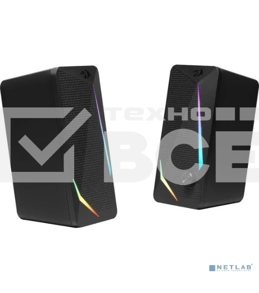 Акустическая 2.0 система Defender Waltz black USB + 3.5 jack, RGB, 6 Вт.
