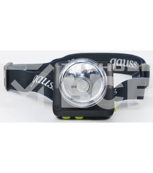 Фонарь налобный GAUSS GFL401 5W 100lm диммируемый Li-ion 3000mAh LED