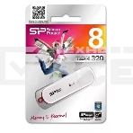 Флешка USB Silicon Power 8Gb LuxMini 320 SP008GBUF2320V1W USB2.0 белый, фото3
