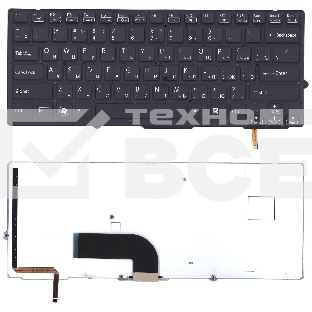 Клавиатура для ноутбука Sony Vaio VPC-SD VPC-SB черная с подсветкой