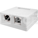 Розетка Suprlan 10-0308-1 наклад.RJ45 2 кат.5E FTP бел., фото2