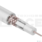 Кабель коаксиальный Rexant RG-59U+Cu, 75 Ом, Cu/Al/Cu, 64%, бухта 305 м, белый, фото3