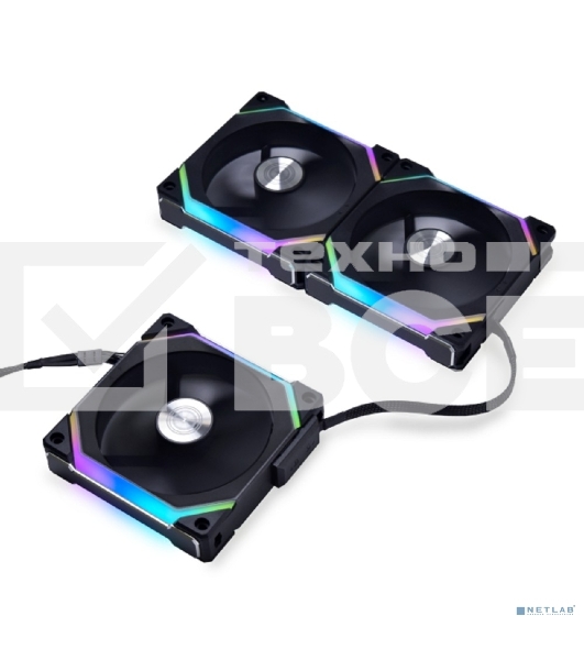 Комплект вентиляторов (3шт.) Lian Li G99.12SLV23B.R0 UNI FAN SL120 V2 черный 120мм 2000rpm 29.2db 4-pin