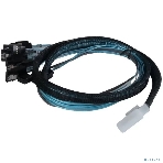 Кабель Procase CBL-SLSAS8-8SATA-10 для подключения корзин, SFF-8654 (Slimline SAS x8) к 8*SATA, 100 cm, фото 1