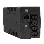 Источник бесперебойного питания ExeGate Power NB-850.LED.AVR.4C13.USB (850VA/510W, LED, AVR, 4*C13, USB, батарея 12V 9Ah, Black), фото6