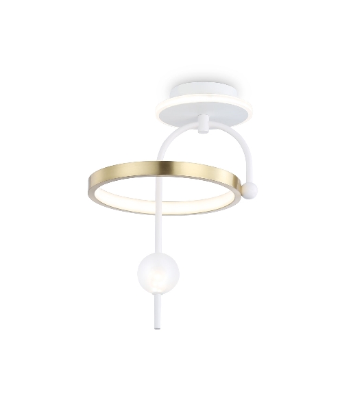 Светильник Ambrella light FL66422 WH/GD белый/золото 3000K/4200K/6400K 15W 240*220*347.7 (Без ПДУ)