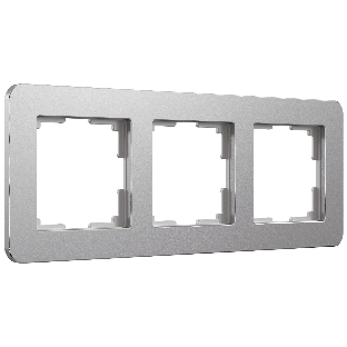 Рамка на 3 поста Platinum (алюминий) W0032606
