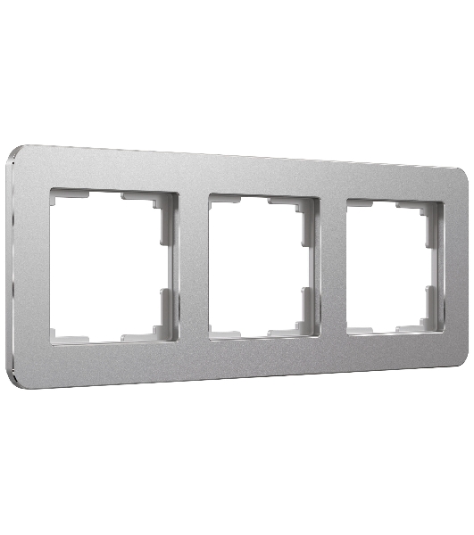 Рамка на 3 поста Platinum (алюминий) W0032606