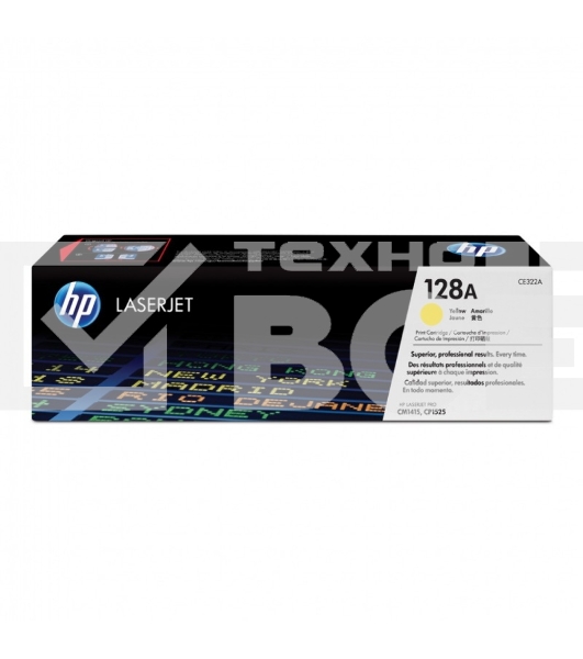 Картридж лазерный HP CE322A 128A желтый для CLJ Pro CM1415FN/CM1415FNW/CP1525N/CP1525NW 1300 стр.