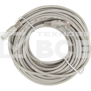 Кабель Патч-корд Lanmaster UTP TWT-45-45-10-GY вилка RJ-45-вилка RJ-45 кат.5е 10м серый ПВХ (уп.:1шт)
