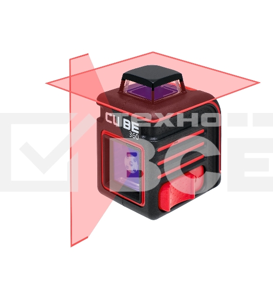 Уровень лазерный ADA Cube 360 Basic Edition 20(70)м ±3/10мм/м ±4° лазер2