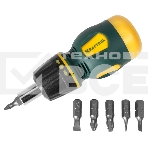 Набор KRAFTOOL 26190-H7 отвертка реверсивная с битами SL3/5/6мм PH1/2/3 7шт, фото7