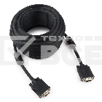 Кабель VGA Premium Cablexpert CC-PPVGA-15M-B, 15M/15M, 15м, черный, тройной экран, феррит.кольца, пакет, фото7