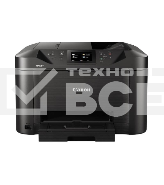 МФУ струйный Canon MAXIFY MB5140, A4, цветной, печ. до 24/15.5 стр/мин.(ч/б/цвет), скан. до 23 стр/мин., 600 x 1200 dpi (печать), 1200x1200dpi (скан.), Ethernet (RJ-45), RJ-11, USB Type-A, Wi-Fi