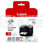 Картридж струйный CANON PGI-2400XL BK/C/M/Y MULTI (экономичный комплект: Bk 2500 стр, C/M/Y - по 1500 стр) для MAXIFY iB4040/МВ5040/МВ5340, фото2