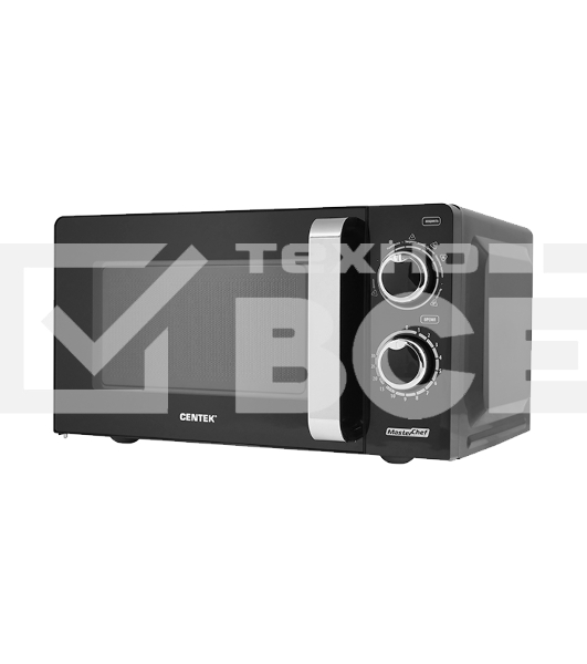 Микроволновая печь Centek CT-1575 черный, 20 л, 700 Вт, поворотный механизм