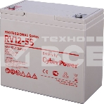 Батарея PS CyberPower Professional series RV 12-55 / 12V 60Ah operational life 12 years, фото 1