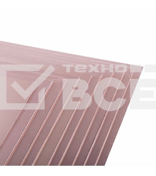 Стеклотекстолит 1-сторонний 200x200x1.5 мм 35/00 (35 мкм) Rexant