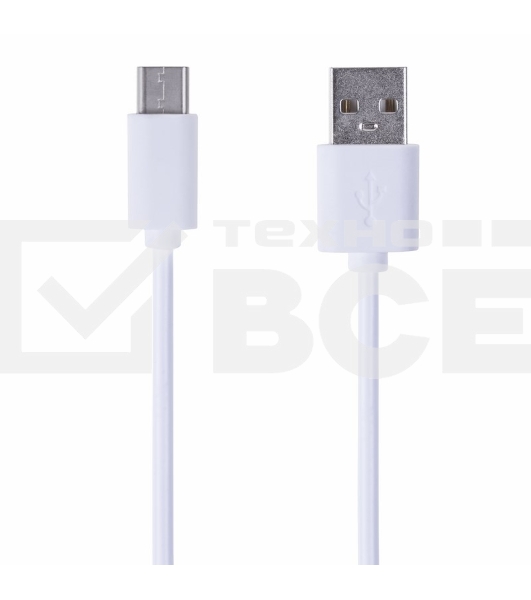 Шнур USB 3.1 type C (male)-USB 2.0 (male) 1 м белый Rexant