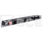 Блок розеток 8 розеток нем. стандарт, с LED выключателем,1U, без шнура, вх. C14, алюминиевый профиль PDU 8 розеток нем. стандарт, с LED выключателем,1U, без шнура, вх. C14, алюминиевый профиль, фото2