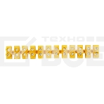Клеммная винтовая колодка KВ-6 2,5-6, ток 6 A, полиэтилен желтый Rexant (10 шт./уп.), фото3