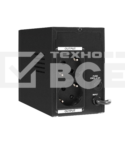 Источник бесперебойного питания ExeGate Power Smart ULB-500.LCD.AVR.2SH <500VA/300W, LCD, AVR, 2*Schuko, металлический корпус, Black>