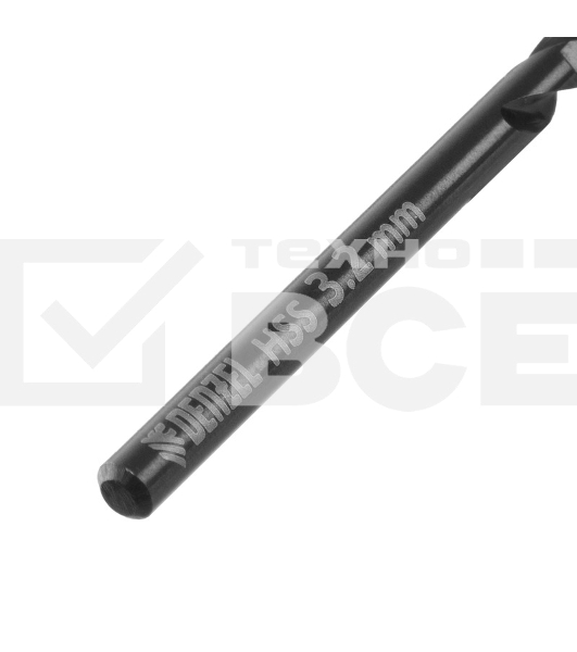 Сверло по металлу, 3,2 мм, HSS-Tin, Golden Tip, 10 шт. Denzel