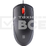 Мышь проводная Defender Icon MB-057 черный, 1000 dpi, USB, кнопки - 3, фото2