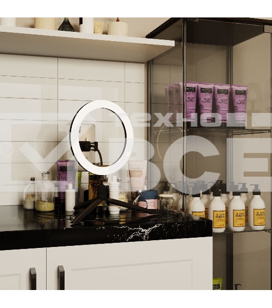 Светильник кольцевой Gauss 14W 700lm 3000-6500K 5V USB IP20 260x23мм черный дим пульт LED