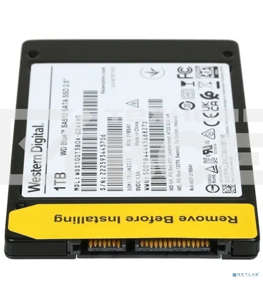 Накопитель SSD WD Blue SA510 WDS100T3B0A, 1Tb, SATA III, 2.5