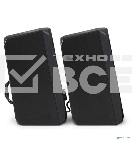 Акустическая система 2.0 ExeGate EX289686RUS Accord 220 (питание USB, 2х3Вт (6Вт RMS), 60-20000Гц, цвет черный, RGB подсветка)
