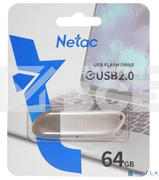 Флеш диск USB Drive Netac U352 NT03U352N-064G-20PN USB2.0 64GB, retail version