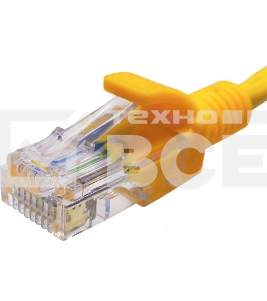 Патч-корд Suprlan 10-0163 UTP RJ-45 вил.-вилка RJ-45 кат.5E 2м желтый LSZH 24AWG
