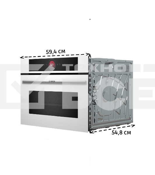 Встраиваемый духовой шкаф электрический Bosch CMG7241W1 белый