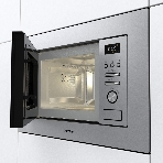 Микроволновая печь встраиваемая Gorenje BMI201AG1X нержавеющая сталь, 20 л, 800 Вт, переключатели - поворотный механизм/кнопки, фото17