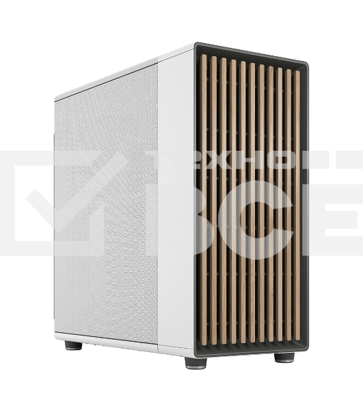 Компьютерный корпус без блока питания Fractal Design North XL, Full-Tower, 3x140мм, 2xUSB-A 3.2 + 1xUSB 3.2 Type-C E-ATX, ATX, mATX, mITX Wood panel, Chalk белый