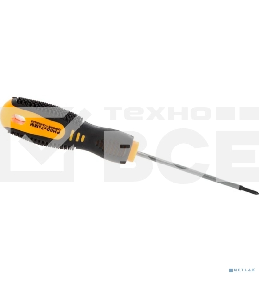 Отвертка крестовая Rexant PH 00х75 мм, двухкомпонентная рукоятка