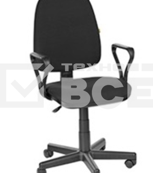 Кресло офисное OLSS ПРЕСТИЖ черный В-14 Крестовина: 