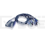 Переключатель электронный ATEN PETITE 4 PORT USB KVM SWITCH W/2.5M W/1., фото 1