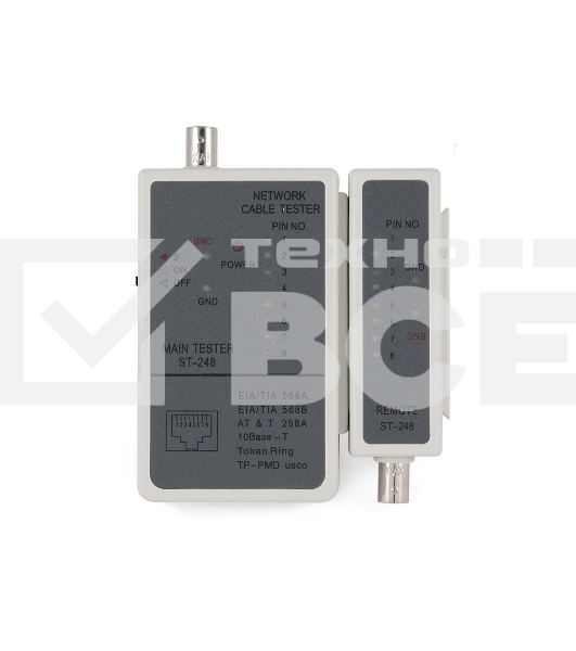 Монтажный инcтрумент Тестер LAN Gembird NCT-1, для RJ-45, RG-58