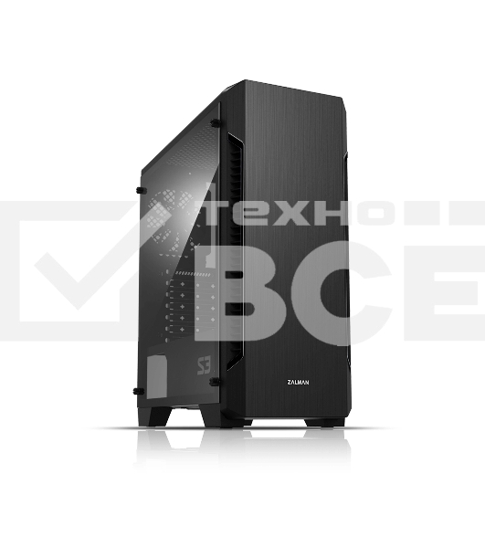 Компьютерный корпус Zalman S3 черный без БП ATX 2x120mm 2xUSB2.0 1xUSB3.0 audio bott PSU