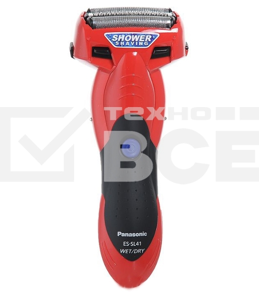 Бритва сетчатая Panasonic ES-SL41R520 реж.эл.:3 питан.:аккум. красный/черный
